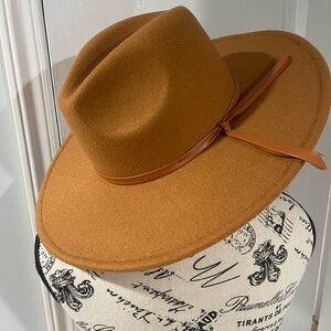 Stylish Tan Fedora Hat